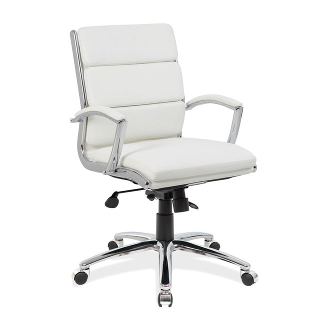 Merak Collection - 3 Colors - Mid Back Conference Chair with Chrome Frame