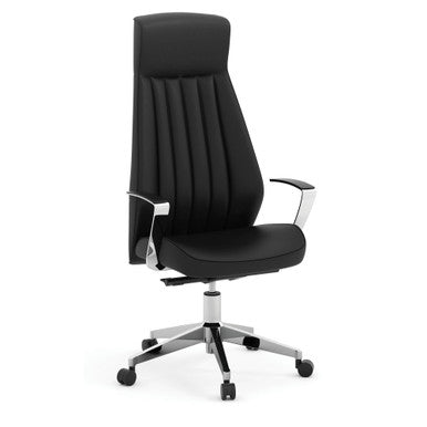 Empire - Executive Leather High Back with Chrome Frame