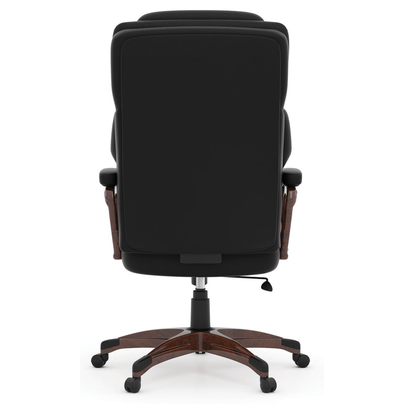 Office Source Charleston Collection Executive High Back with Mahogany Arms & Base