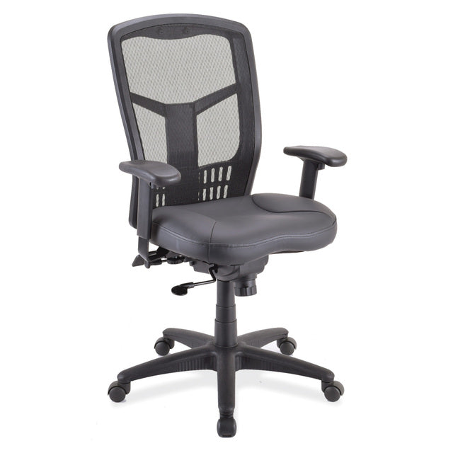 Office Source Cool Mesh Collection Synchro, High Back Mesh Chair with Seat Slider and Black Frame