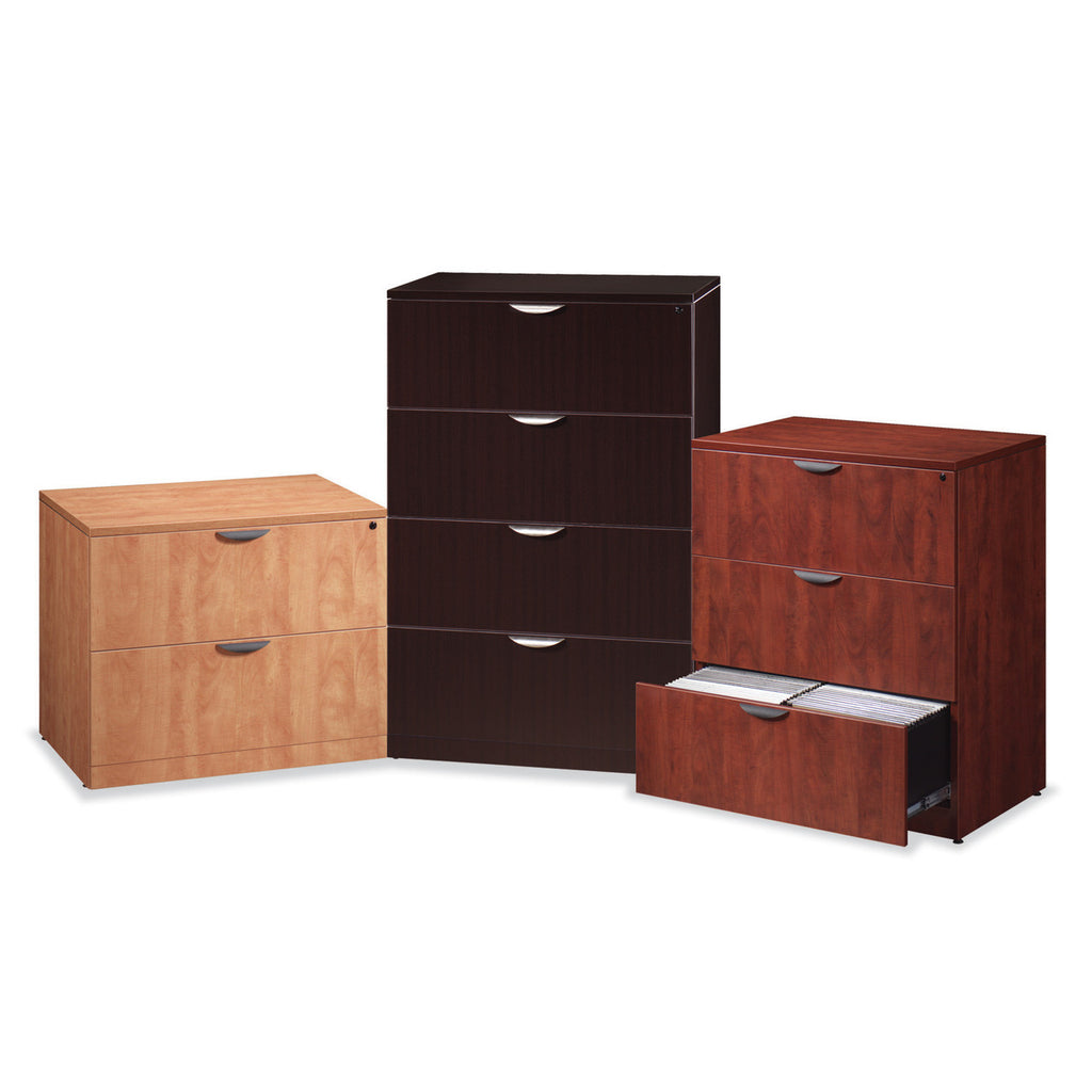 Lateral File Cabinets by Office Source, 2, 3 or 4 Drawers in 8 Laminate Finishes