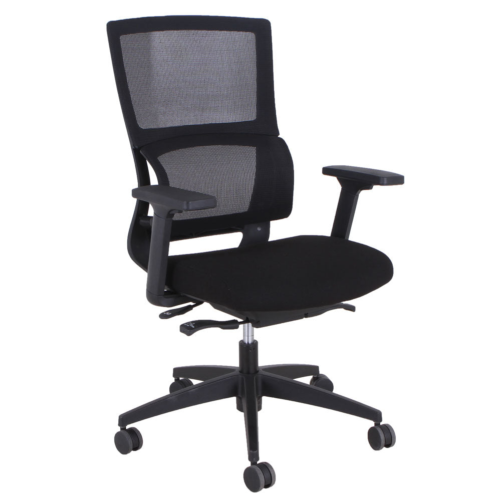 OfficeSource Curve Collection High Back, Mesh Task Chair with Black Frame