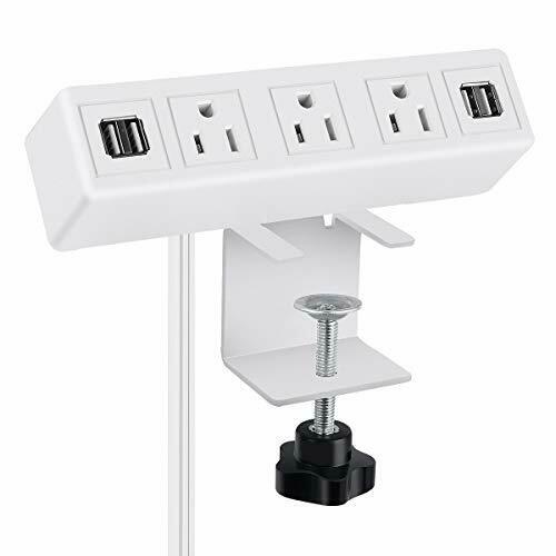 3 AC Outlet Desk Clamp Power Strip