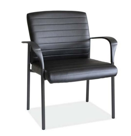 Office Source Tate Collection Guest Arm Chair with Black Frame